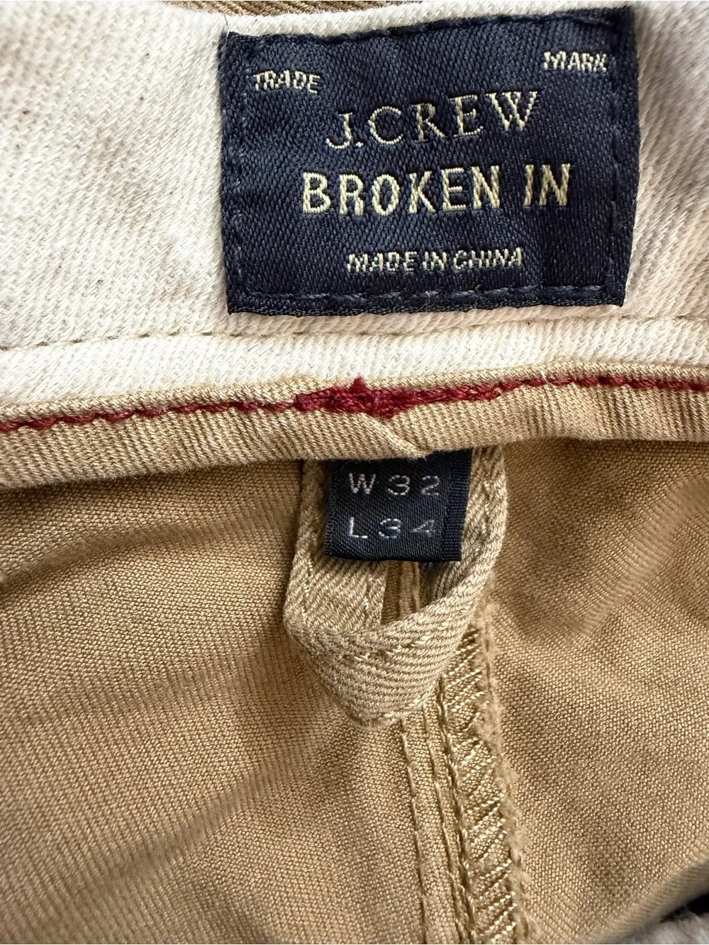 J Crew Broken In Chino Pants